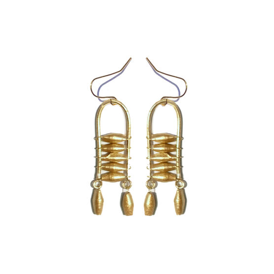 Ayanda gold paper earrings